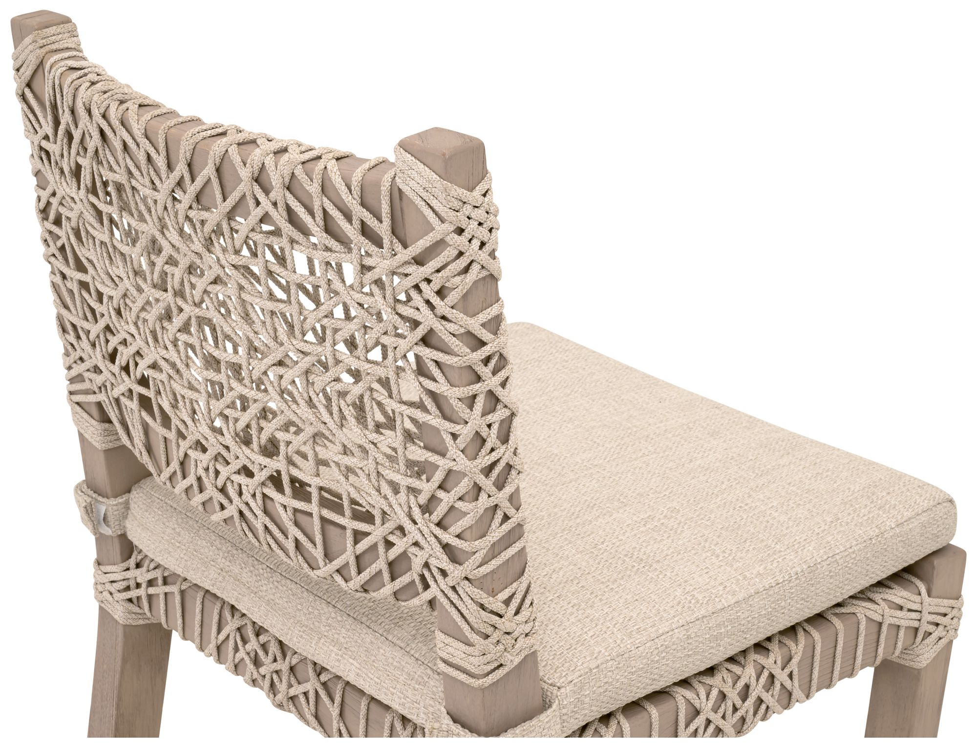 Image 6 Costa Outdoor Counter Stool, Oat Flat Rope, Performance Ecru Weave more views