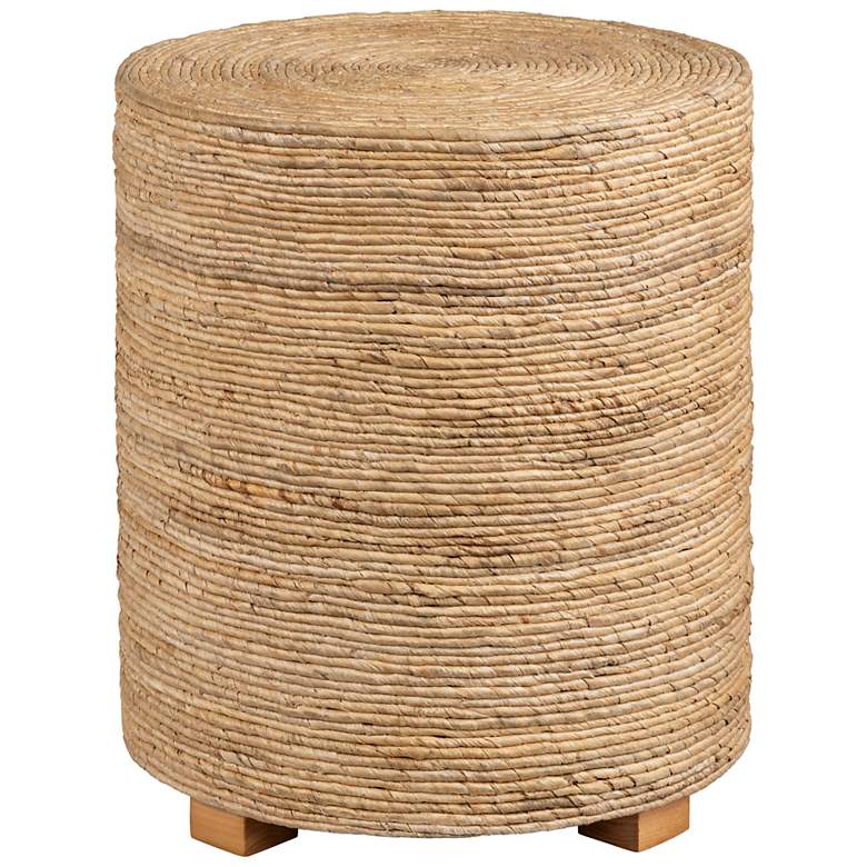 Image 1 Costa Rica 20" Wide Natural Tan Banana Palm End Table