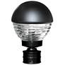 Costaluz 12 1/2" High Black/Clear Outdoor Post Light