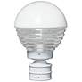 Costaluz 12 1/2" High White/Clear Outdoor Post Light