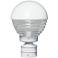Costaluz 12 1/2" High White/Clear Outdoor Post Light