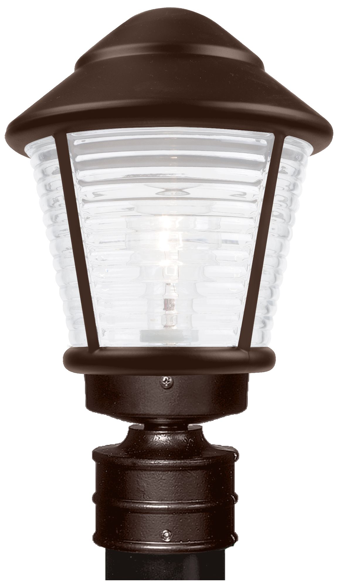 Costaluz 3100 Series 14" High Bronze/Frost Outdoor Post Light