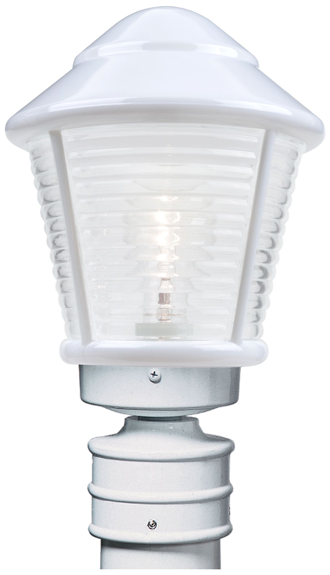 Costaluz 3100 Series 14" High White/Frost Outdoor Post Light