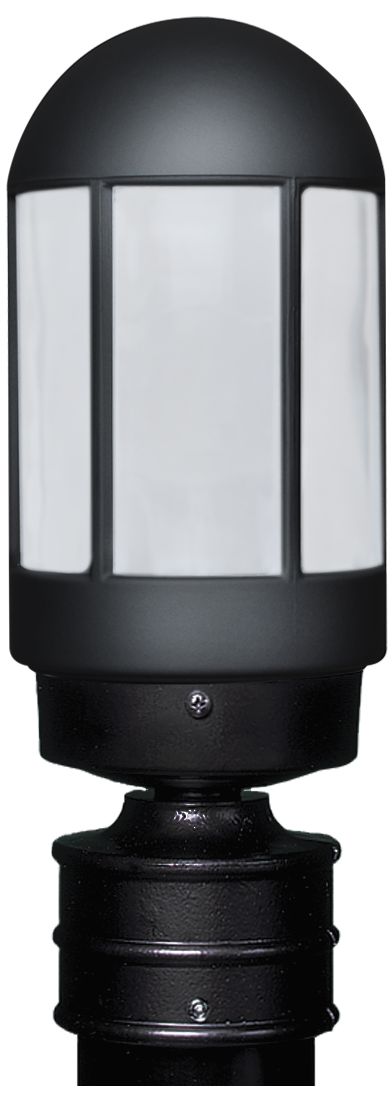 Costaluz 3151 Series 13" High Black/Frost Outdoor Post Light