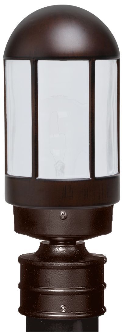 Costaluz 3151 Series 13" High Bronze/Frost Outdoor Post Light