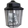 Costaluz 9 1/2" High Black Outdoor Wall Light