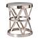Costello Polished Nickel Finish Side Table