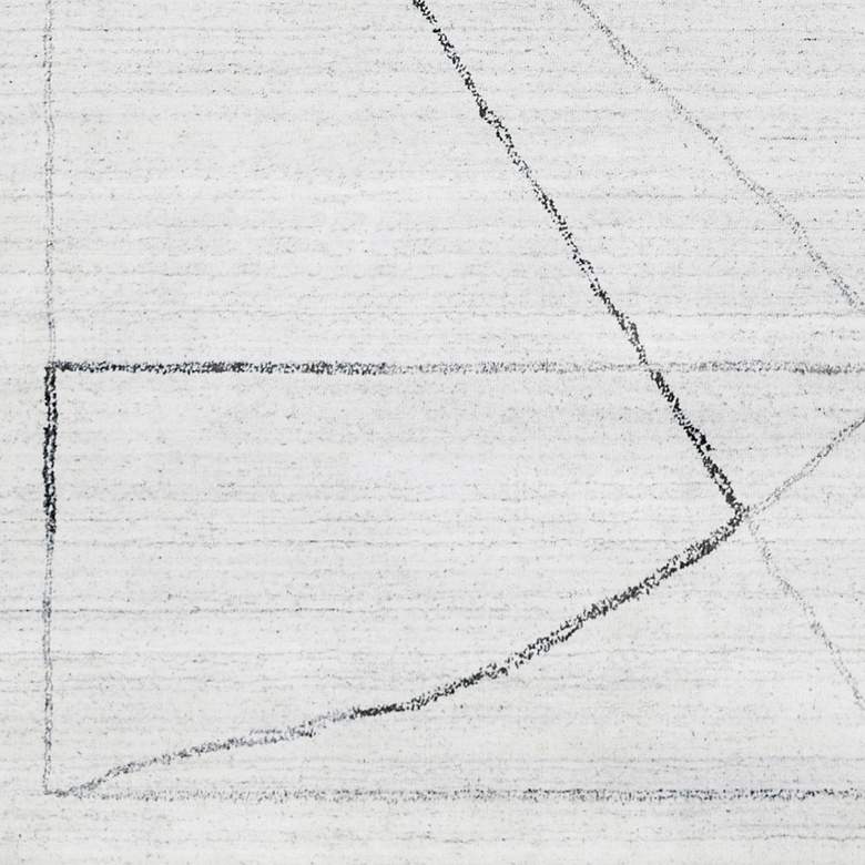 Image 3 Costilla 70033 6'x9' White and Charcoal Geometric Area Rug more views