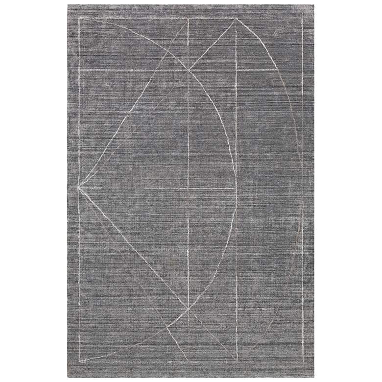 Image 1 Costilla 70034 6&#39;x9&#39; Gray and Charcoal Geometric Area Rug