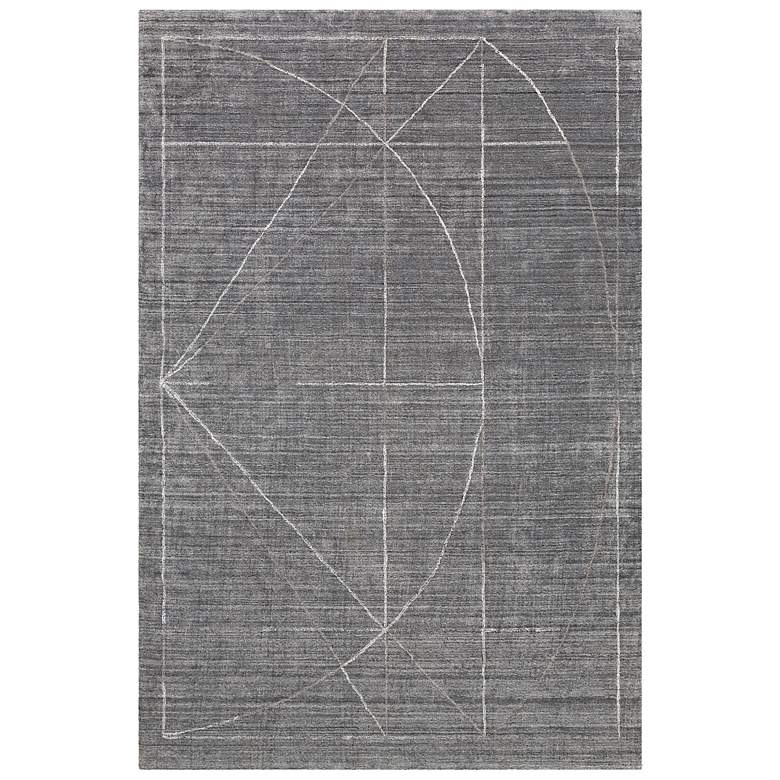 Image 1 Costilla 70034 6'x9' Gray and Charcoal Geometric Area Rug