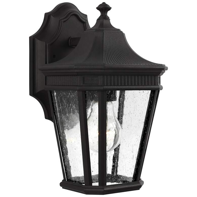 Image 1 Cotswold Lane 11 1/2 inch High Black Outdoor Wall Light