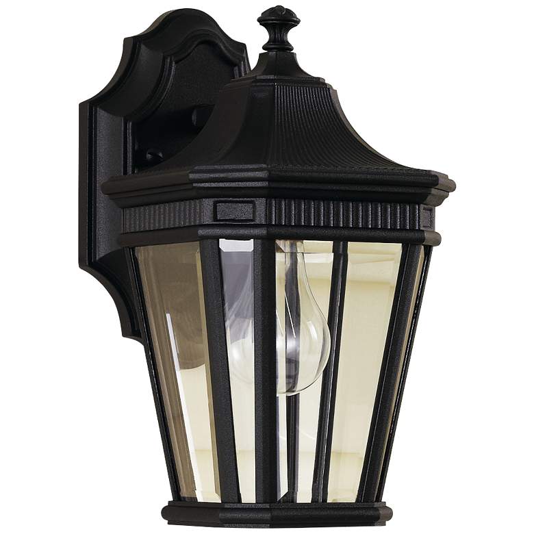 Image 2 Cotswold Lane 11 1/2" High Black Outdoor Wall Light