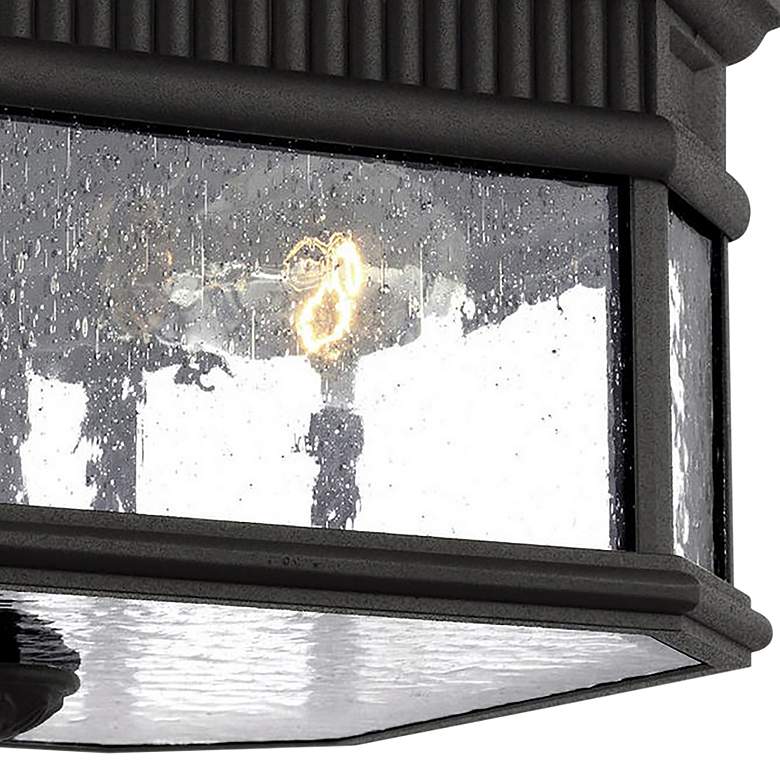 Image 3 Cotswold Lane 11 1/2 inch Wide Black Outdoor Ceiling Light more views