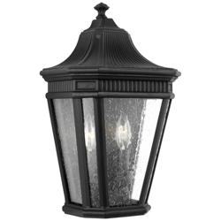 Cotswold Lane 16&quot; High Black Outdoor Wall Light