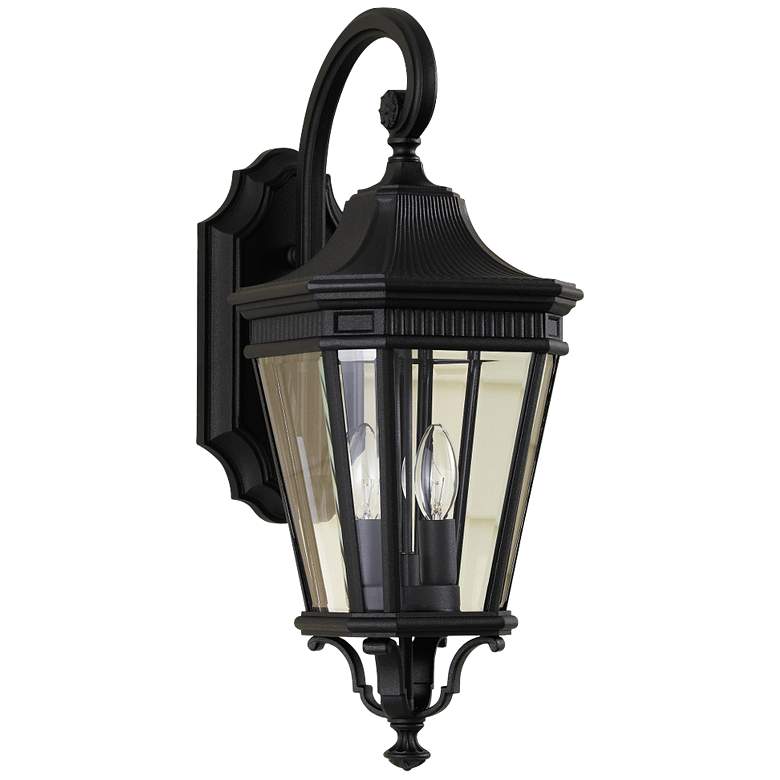Image 2 Cotswold Lane 20 1/2 inch High Black Outdoor Wall Light