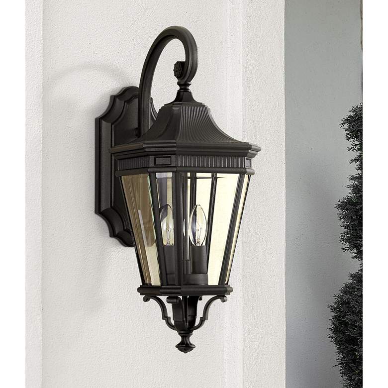 Image 1 Cotswold Lane 20 1/2" High Black Outdoor Wall Light