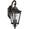 Cotswold Lane 20 1/2"H Bronze and Seeded Glass Wall Light