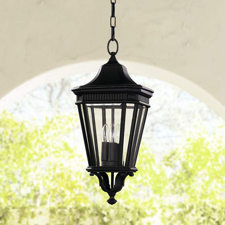 Image 1 Cotswold Lane 21 1/2 inchH Black Outdoor Hanging Light