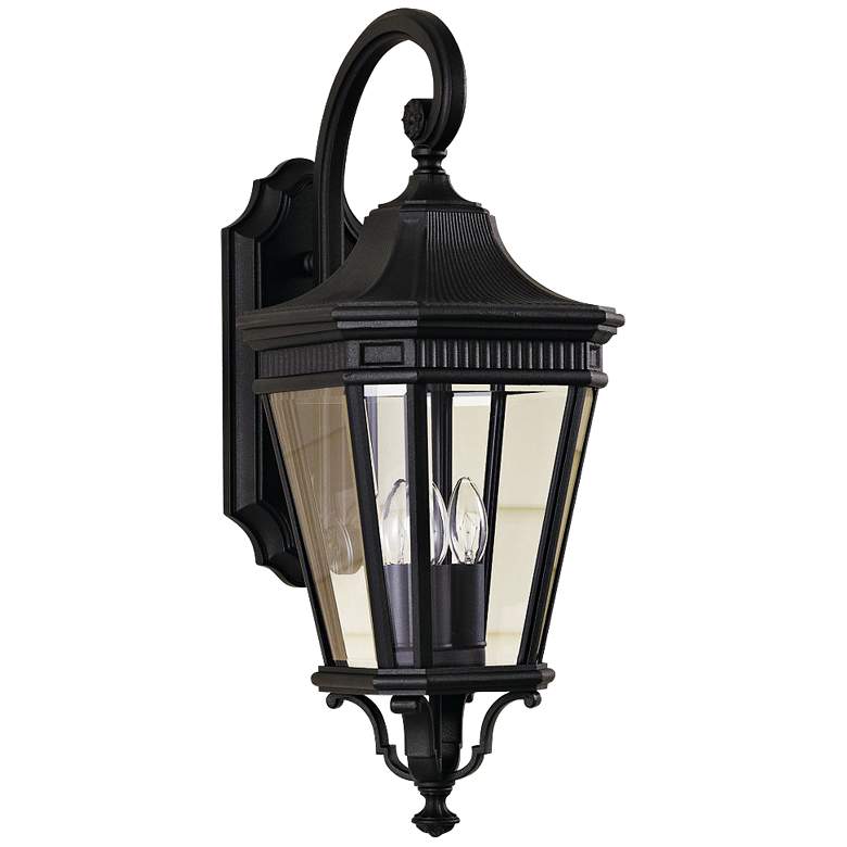Image 2 Cotswold Lane 23 3/4 inch High Black Outdoor Wall Light