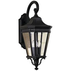 Cotswold Lane 23 3/4&quot; High Black Outdoor Wall Light