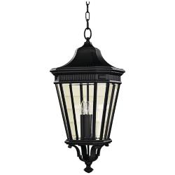 Cotswold Lane 26 1/2&quot; High Black Outdoor Hanging Light