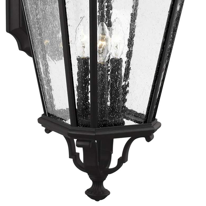 Image 3 Cotswold Lane 30 inch High Black Outdoor Wall Light more views