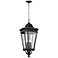 Cotswold Lane 31" High Black and Beveled Glass Hanging Light