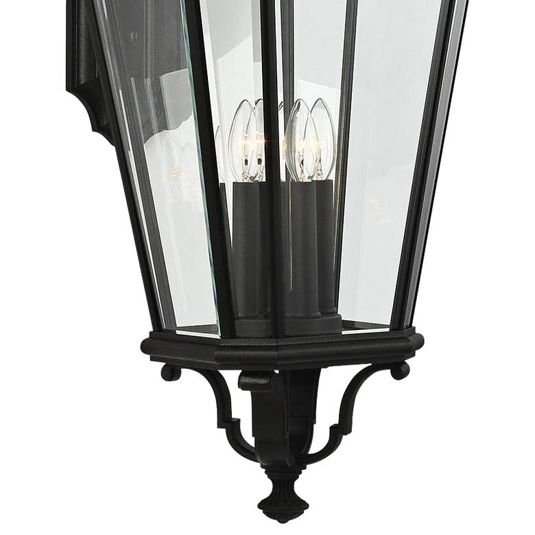 Image 3 Cotswold Lane 36 1/4 inch High Black Beveled Glass Wall Light more views