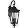 Cotswold Lane 36 1/4"H Black and Beveled Glass Wall Light