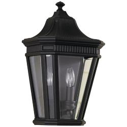 Cotswold Lane16&quot;H Black Outdoor Wall Light