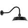 Cottage 15" High Black Solar LED Outdoor Barn Wall Light