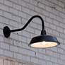 1_Cottage 15" High Black Solar LED Outdoor Barn Wall Light