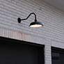 4_Cottage 15" High Black Solar LED Outdoor Barn Wall Light more views