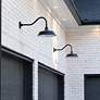 5_Cottage 15" High Black Solar LED Outdoor Barn Wall Light more views
