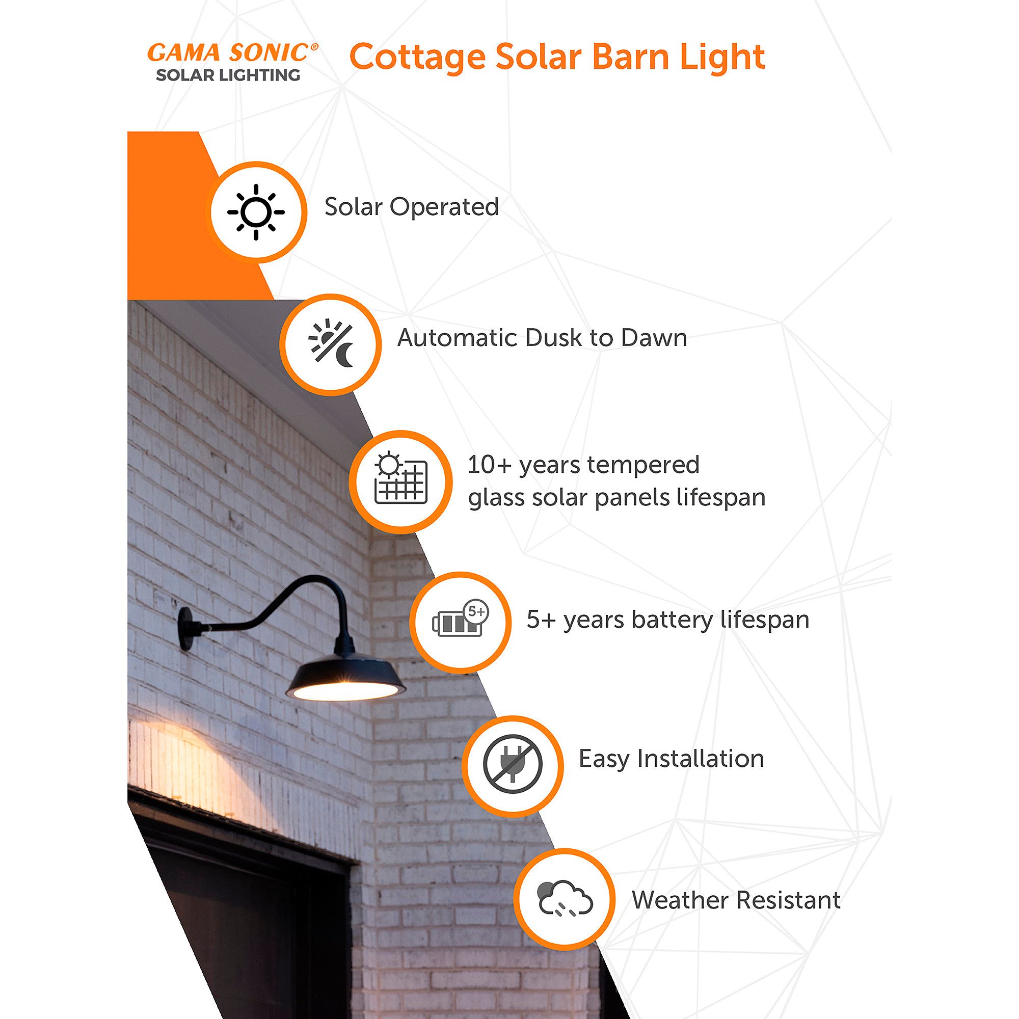 Cottage 15" High Black Solar LED Outdoor Barn Wall Light