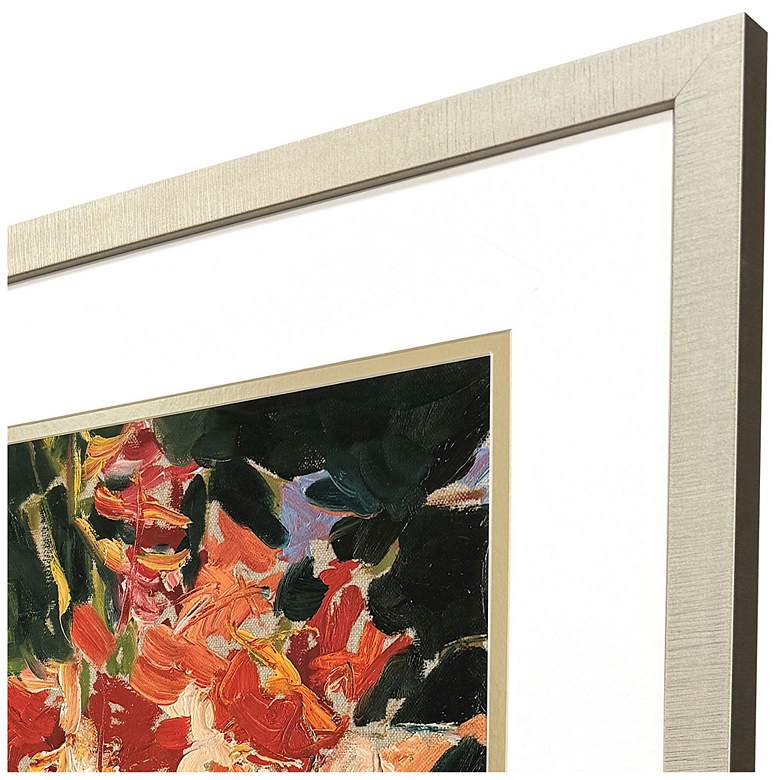 Image 4 Cottage Flowers 37"W x 43"H Framed Art more views