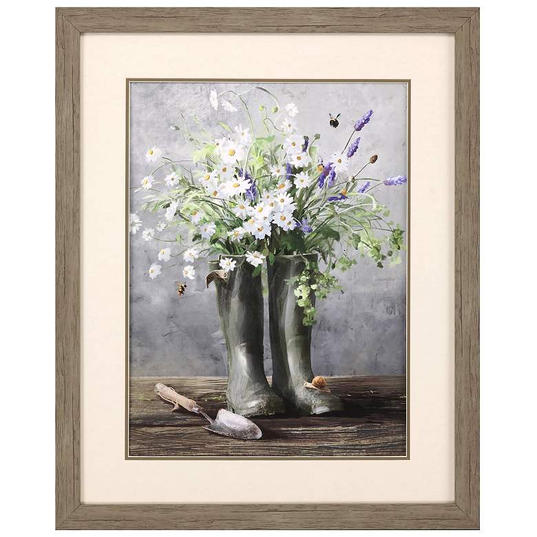 Image 1 Cottage Gardening III 27"W x 33"H Framed Art