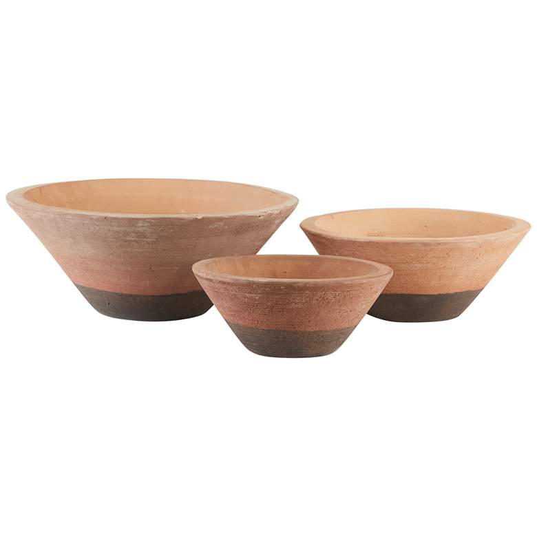 Image 1 Cottage Natural and Black Decorative Bowls Set of 3