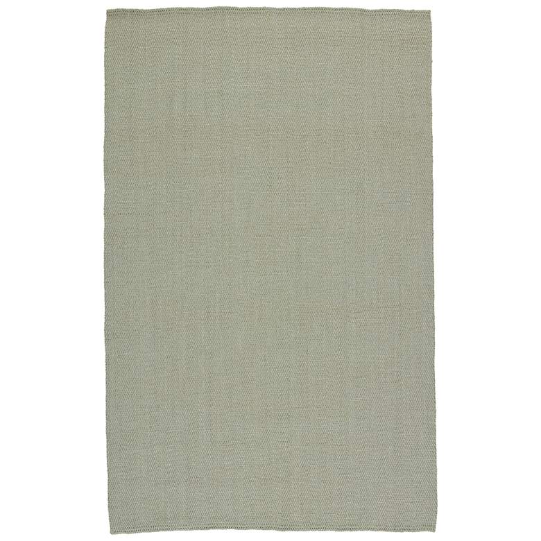 Image 1 Cottage Ranier CTT01 5'x8' Natural Solid Green Area Rug