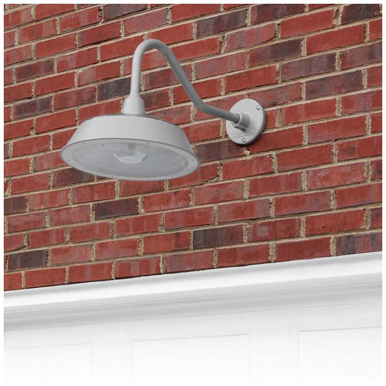 Image 5 Cottage Solar Barn Light-Galvanized more views