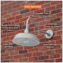 6_Cottage Solar Barn Light-Galvanized more views