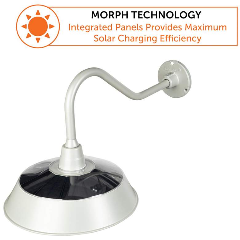 Image 7 Cottage Solar Barn Light-Galvanized more views