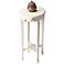 Cottage White Pull Tray Accent Table