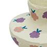2_Cotton Mache 9" Wide Spring Blossoms Decorative Vase more views