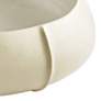 Cotton White 16" Wide Modern Ceramic Bowl by Cyan Design