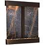 Cottonwood Falls 61" Wide Blackened Copper Wall Fountain