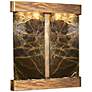 Cottonwood Falls 69" Green Marble and Copper Wall Fountain