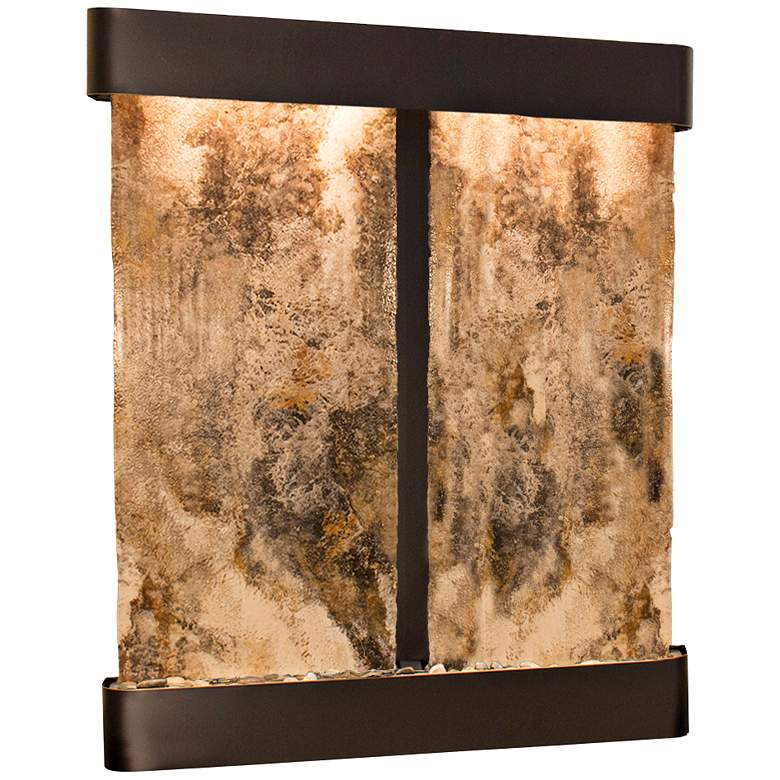 Image 2 Cottonwood Falls 69" High Travertine Modern Wall Fountain