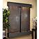 Cottonwood Falls 69"H Slate-Blackened Copper Wall Fountain