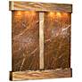Cottonwood Falls Brown Marble Round Copper Wall Fountain